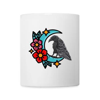Corbeau Corbeau Corbeau Corbeaux Oiseau Oiseaux Halloween - Mug blanc - blanc - Devant