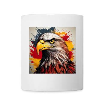 Eagle Head Art Spray Explosion - Mug - white - Front