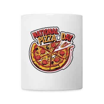 Journée nationale de la pizza 2026 pizza day gift - Mug blanc - blanc - Devant