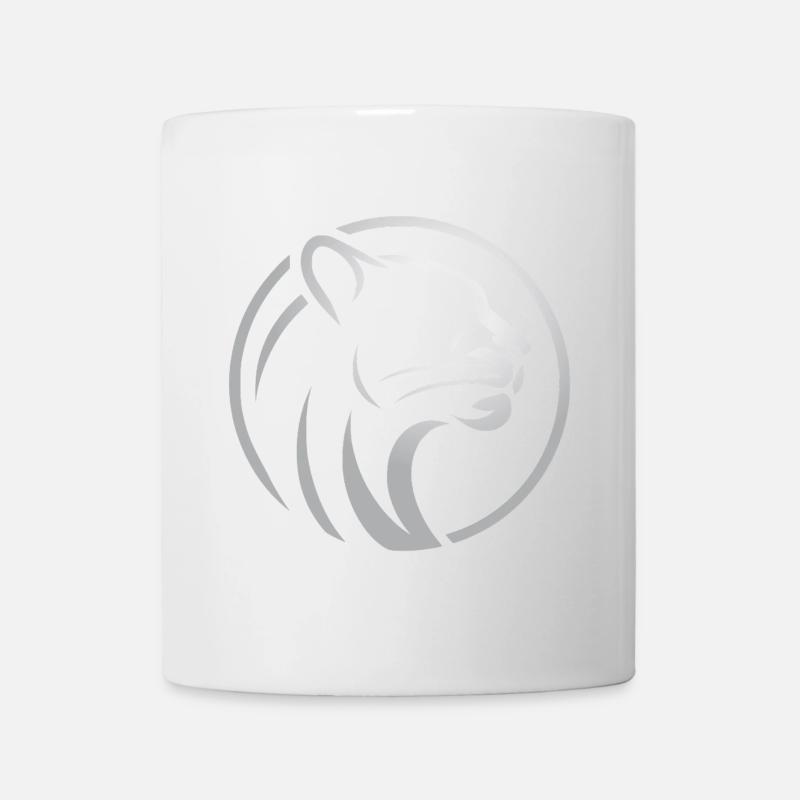 Pantherkopf - Tasse - Weiß