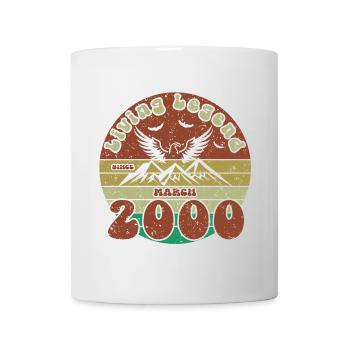 25e anniversaire Légende vivante depuis VIN 03/2000 - Mug blanc - blanc - Devant