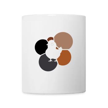 poulet poussins poulet - Mug blanc - blanc - Devant