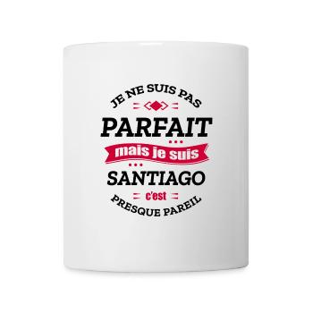 SANTIAGO PARFAIT - PRENOM SANTIAGO - Mug blanc - blanc - Devant