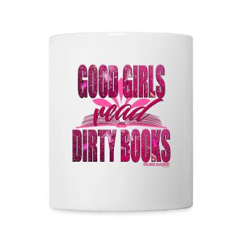 LES BONNES FILLES LISENT DES LIVRES SALES - Mug blanc - blanc - Devant