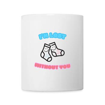 Ich bin verloren ohne dich Liebe - Tasse - Weiß - Vorne