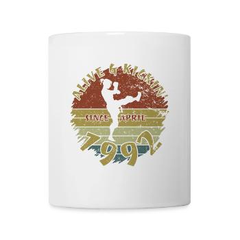 33. Geburtstag Alive and kickin since 04/1992 - Tasse - Weiß - Vorne