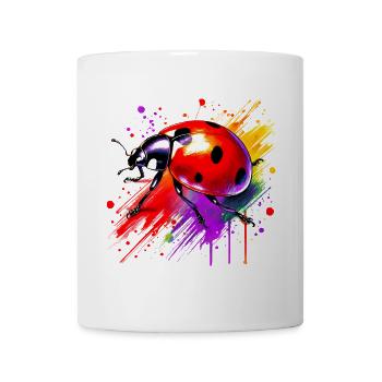 Coccinelle - Mug blanc - blanc - Devant