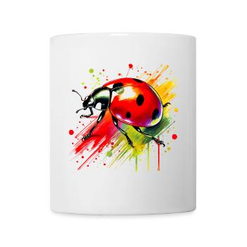 Coccinelle - Mug blanc - blanc - Devant