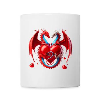 Drachenherz Liebesduett - Tasse - Weiß - Vorne