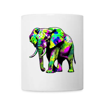 Elefant - Tasse - Weiß - Vorne