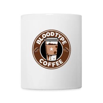 Blutgruppe Kaffee Cartoon Geschenk - Tasse - Weiß - Vorne