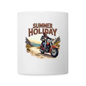 Motorrad Summer Holiday - Tasse - Weiß - Vorne