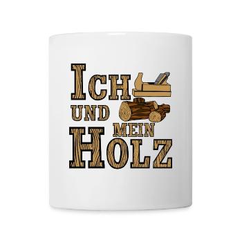 Charpentier, charpentier, moi et mon bois (25) - Mug blanc - blanc - Devant