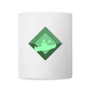 Kajakfahren Paddeln - Tasse - Weiß - Vorne