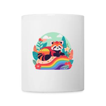 Rainbow Panda at Rest - Mug - white - Front
