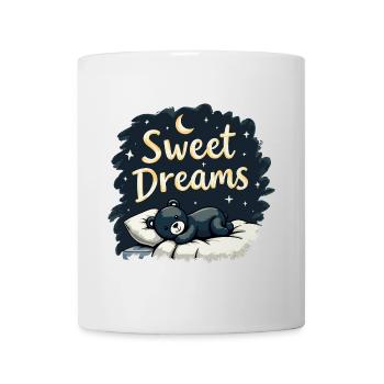 Teddybär Sweet Dreams Offizielles Schlafshirt - Tasse - Weiß - Vorne