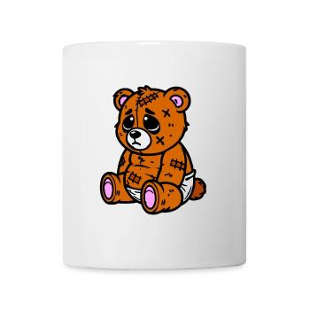 Little sad bear - Mug - white - Front
