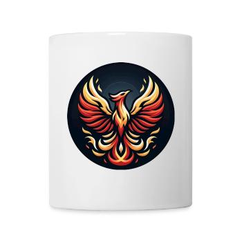 Phönix Feuerflügel Logo - Tasse - Weiß - Vorne