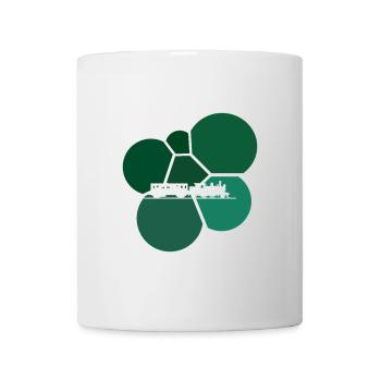 Railway Rails Steam Locomotive - Mug - white - Front