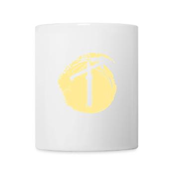 Construction de grue Conduite de grue - Mug blanc - blanc - Devant