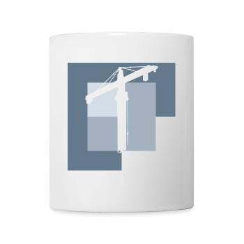 Crane Driver House Construction Construction Site - Mug - white - Front