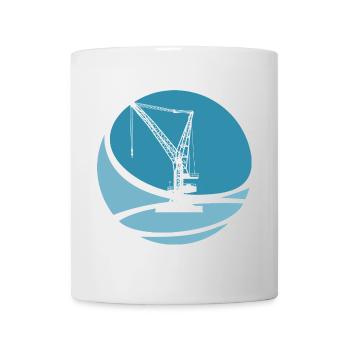 Kran Kranfahrer - Tasse - Weiß - Vorne