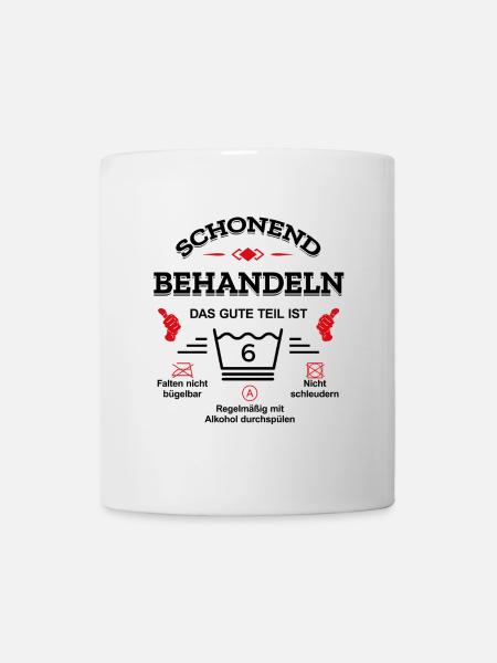 SCHONEND BEHANDELN 6 JAHR GEBURTSTAG KIND - Tasse - Weiß