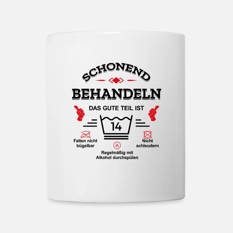 SCHONEND BEHANDELN 14. GEBURTSTAG KIND - Tasse - Weiß