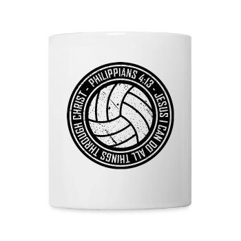 Philippians4:13 Faith Emblem Circle - Mug - white - Front