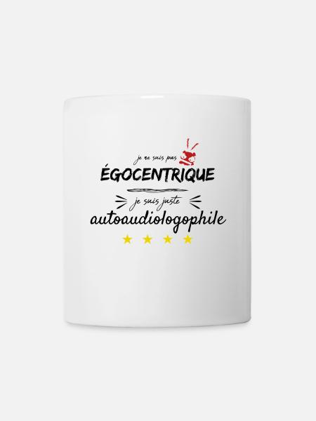 Je ne suis pas égocentrique - Mug blanc - blanc