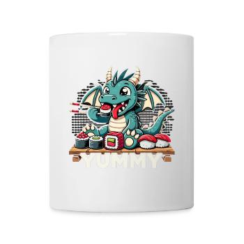 Dragon Maki Sushi Yummy Kawaii Cadeau - Mug blanc - blanc - Devant