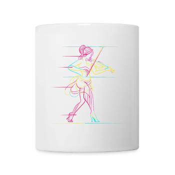 Geigenmädchen - Tasse - Weiß - Vorne