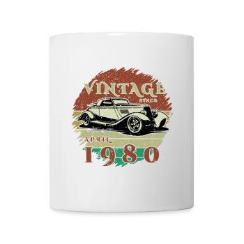 45ème Anniversaire - Classique - Millésime depuis 04/1980 - Mug blanc - blanc - Devant