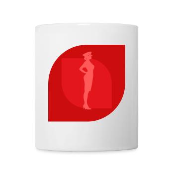 Stewardess Flugbegleiter - Tasse - Weiß - Vorne