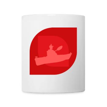 Kajakfahren Wildwasser - Tasse - Weiß - Vorne