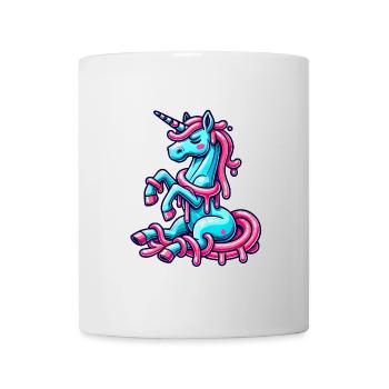 Quirky Dripping Unicorn Cartoon Design - Mug - white - Front