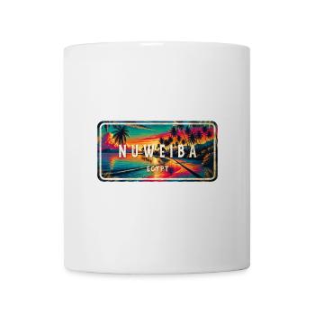 Nuweiba Egypt Vintage Sign Design - Mug - white - Front