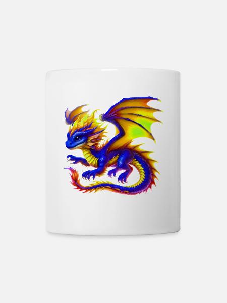 Drache - Tasse - Weiß