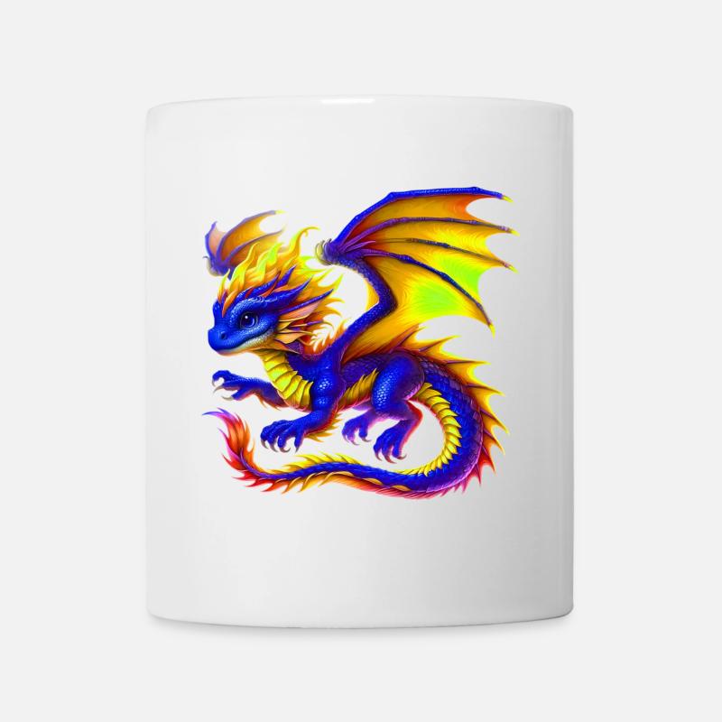 Drache - Tasse - Weiß