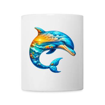 Delfin - Tasse - Weiß - Vorne