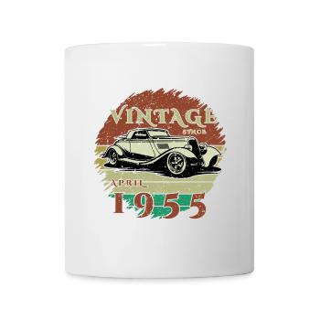70ème Anniversaire - Classique - Millésime depuis 04/1955 - Mug blanc - blanc - Devant