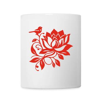 The Red Lotus and the Bird - Mug - white - Front