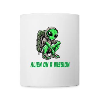 Alien auf Mission - Tasse - Weiß - Vorne