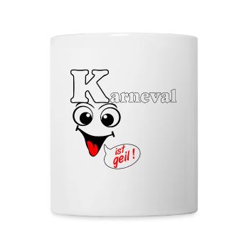 Carnaval , Le carnaval est génial , Chemise amusante de fête - Mug blanc - blanc - Devant