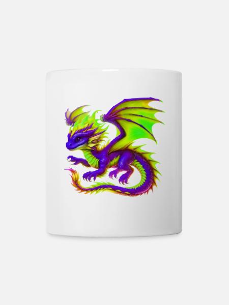 Drache - Tasse - Weiß