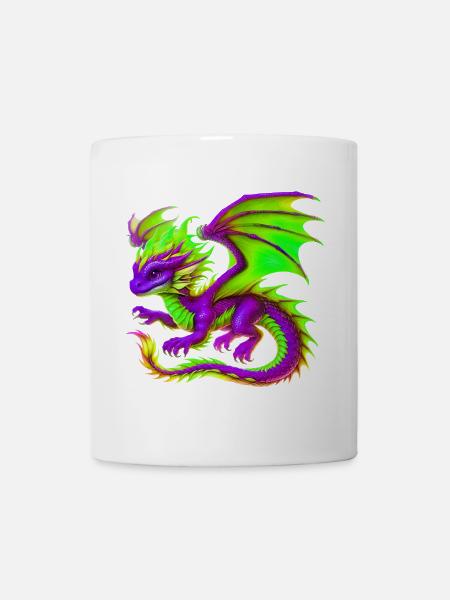 Drache - Tasse - Weiß