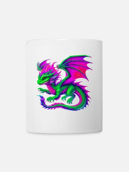 Drache - Tasse - Weiß