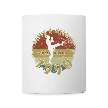 35. Birthday Alive and kickin since 04/1990 - Mug - white - Front