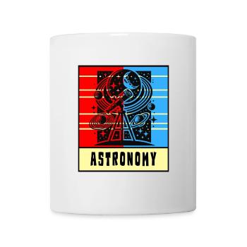 Kosmisches Universum Retro Style - Tasse - Weiß - Vorne