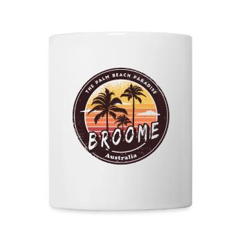 Broome Australien Palmen Strand Design - Tasse - Weiß - Vorne